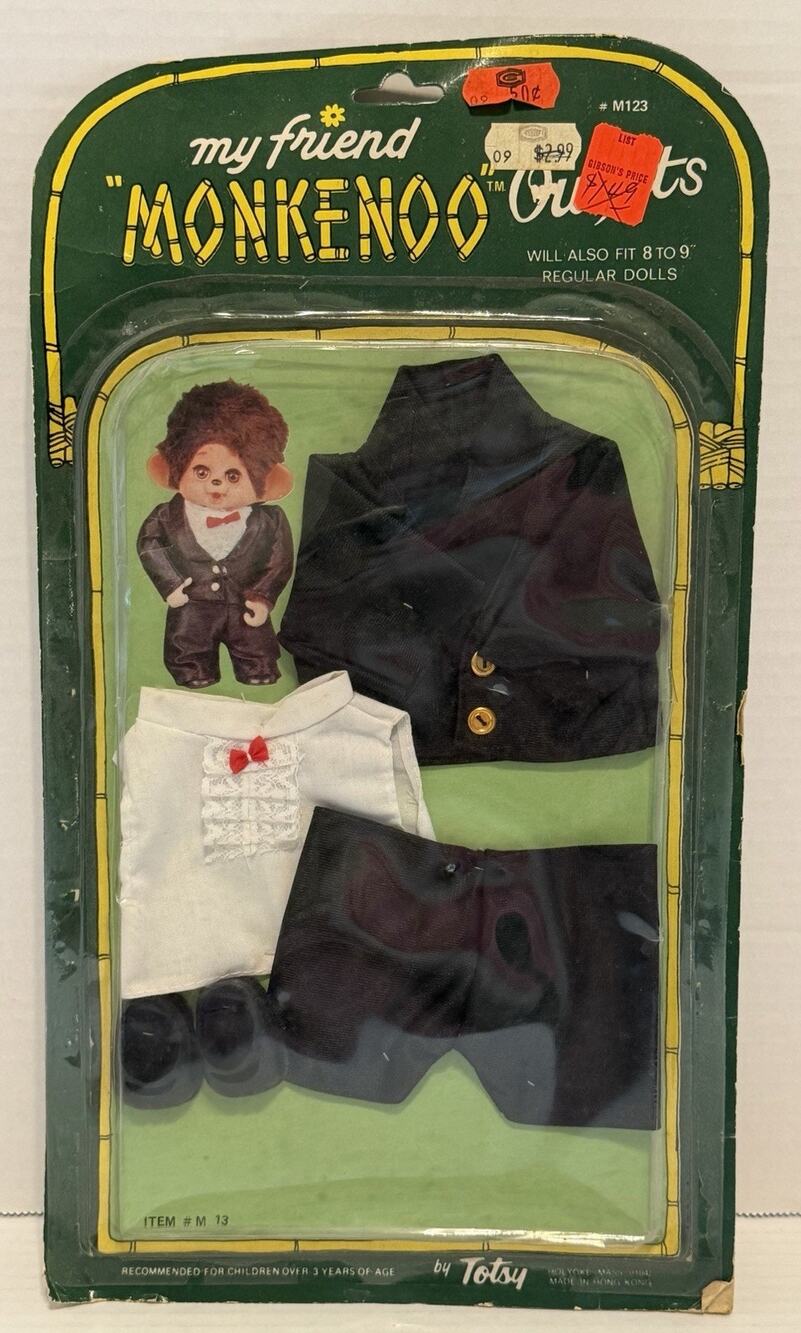 Vintage Totsy My Friend Monkenoo Outfits I Do Groom NOS NIP RARE FREE SHIPPING